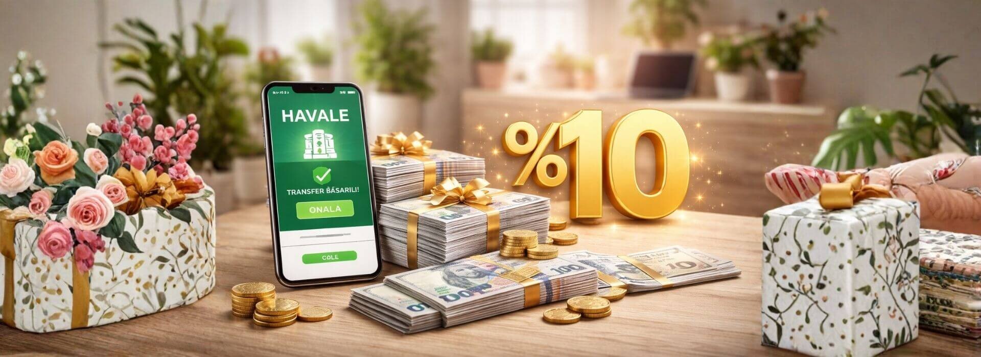 Havale/Eft'ye %10 İndirim kampanyası!