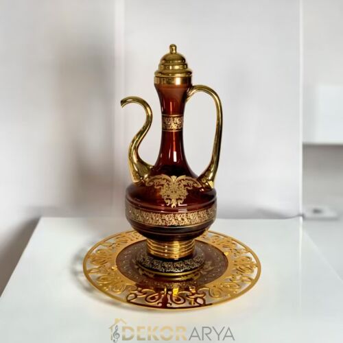 Dekorarya Valide Sultan Bordo Gold Dekoratif İbrik Seti - 3