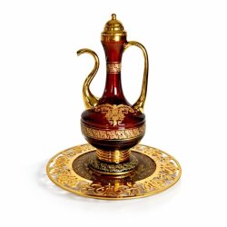 Dekorarya Valide Sultan Bordo Gold Dekoratif İbrik Seti - Dekor Arya
