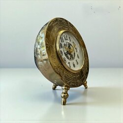 Metal Dünya Haritalı Dekoratif Masa Saati – 16×20 cm - 2