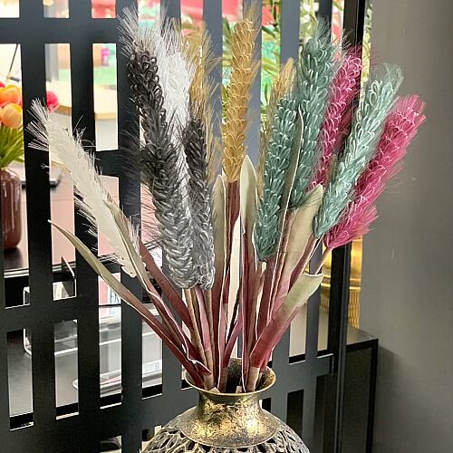 Yapay Çiçek Tüylü Asparagus Dalı 5 Renk- 5 Dal - 2