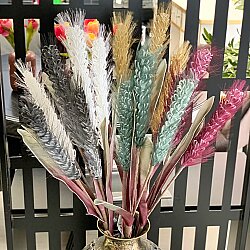 Yapay Çiçek Tüylü Asparagus Dalı 5 Renk- 5 Dal - 3
