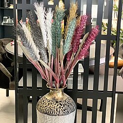 Yapay Çiçek Tüylü Asparagus Dalı 5 Renk- 5 Dal - 4