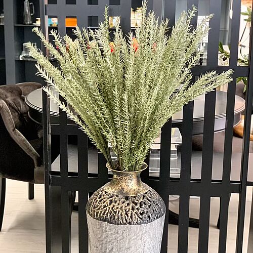 Yapay Dekoratif Pampas Dalı 6 Lı Yeşil - 4